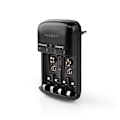 Miniatyrbild 9 av 11: Nedis NiMH Batteriladdare AA / AAA | 1.2 / 9 V DC | 0.5 A A | Underhållsladdning | Euro / Typ C (CEE 7/16) | Batteritypsenergi: AA / AAA / E-Block | S