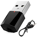 Miniatyrbillede 2 af 2: Bluetooth lydtransmitter USB, Sort