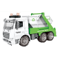 Miniatyrbillede 5 af 8: CONTRUCK Skraldebil åben med lys, lyd & Try Me 1:14 grøn