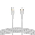 Miniatyrbild 3 av 3: Belkin BOOST CHARGE USB-C to USB-C 2.0 Braided Silicon, 2m, White