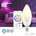 Miniatyrbillede 5 af 11: Nedis SmartLife Fuld Farve Pære | Wi-Fi | E14 | 470 lm | 4.9 W | RGB / Varm til kølig hvid | 2700 - 6500 K | Android™ / IOS | Stearinlys | 1 stk