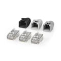 Miniatyrbillede 5 af 7: Nedis RJ45-stik | RJ45 Pass Through | Fast/strenget FTP CAT6 | Lige | Guldplateret | 10 stk. | PVC | Grå / Hvid / Sort | Box
