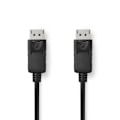 Pikkukuva 1 / 4: Nedis DisplayPort kaapeli | DisplayPort uros | DisplayPort uros | 4K@60Hz | Kullattu | 3.00 m | Pyöreä | PVC | Musta | Label