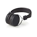 Miniatyrbild 3 av 11: Nedis Trådlösa On-Ear hörlurar | Maximal batteritid: 15 timmar | Inbygd mikrofon | Tryck på Kontroll | Stöd för röststyrning | Volymkontroll | Svart Svart