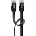 Miniatyrbillede 4 af 8: Goobay CAT 6 fladt patchkabel, U/UTP, sort kobberleder (CU), 5