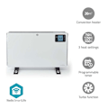 Miniatyrbild 1 av 11: Nedis SmartLife Konvektion Värmare | Wi-Fi | 2000 W | 3 Värmeinställningar | LCD | 5 - 37 °C | Justerbar termostat | Vit