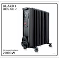 Miniatyrbillede 10 af 10: BLACK+DECKER Olieradiator 2000W Sort