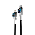Miniatyrbild 3 av 3: Forever Core - USB-C/Lightning (3A) MFI Svart, 1,5m