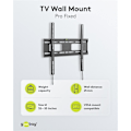 Pikkukuva 4 / 8: Goobay TV-väggfäste Pro FIXED (M) för TV-apparater från 32 till 55 tum (81-140 cm) (upp till 50 kg)