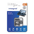 Miniatyrbillede 3 af 3: INTEGRAL 256 GB højhastigheds microSDHC/XC V30 UHS-I U3 hukommelseskort