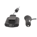 Miniatyrbild 7 av 11: Sweex Billaddare 4-Utgångar 9.6 A USB Svart