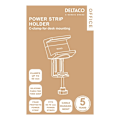 Miniatyrbillede 9 af 9: DELTACO OFFICE Holder til stikdåse med klemmer, til skriveborde, hvid