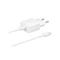 Pikkukuva 2 / 3: Samsung EP-T1510X USB-C 15W seinälaturi + 3A USB-C-kaapeli, valkoinen