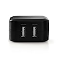 Miniatyrbild 3 av 10: Nedis Väggladdare | 24 W | Snabbladdnings funktion | 2x 2.4 A A | Antal utgångar: 2 | 2x USB-A | Utan kabel | Single Voltage Output