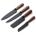 Miniatyrbild 2 av 6: Orrefors Jernverk, Knivset Askträ, 4-Pack