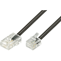 Pikkukuva 1 / 11: Modulaarikaapeli, 8P4C(RJ45) > 6P4C(RJ11),3 m, musta