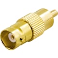 Miniatyrbild 3 av 4: DELTACO adapter, RCA hane till BNC hona, guldpläterad