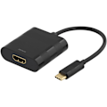 Miniatyrbillede 2 af 4: DELTACO, USB 3.1 til HDMI adapter, USB-C han - HDMI hun, sort