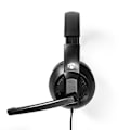 Miniatyrbild 4 av 11: Nedis PC headset | Over-Ear | Stereo | USB Type-A / USB Type-C™ | Vikbara Mikrofon | Svart