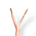 Pikkukuva 2 / 4: Nedis Kaiutinkaapeli | 2 x 6.00 mm² | CCA | 25.0 m | Pyöreä | PVC | Läpikuultava | Kääre