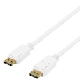 Pikkukuva 2 / 3: DELTACO DisplayPort monitorikaapeli, 20-pin ur - ur, 20m, valk.