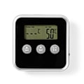 Miniatyrbillede 10 af 11: Nedis Kød Termometer | Alarm / Timer | LCD Display | 0 - 250 °C | Sort / Sølv