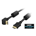 Pikkukuva 2 / 3: DELTACO HDMI-kaapeli, 1.4, 4K, Ethernet,3D,paluuääni,kulma,musta,1,5