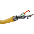 Pikkukuva 2 / 5: Goobay GHMT-certifierad CAT 8.1 installationskabel, S/FTP (PiMF), gul kopparledare (CU), AWG 22/1 (solid), halogenfri (LSZH)