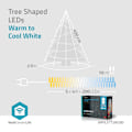 Miniatyrbild 11 av 11: Nedis SmartLife Julbelysning | Träd | Wi-Fi | Varm till cool vit | 200 LED's | 20.0 m | 5 x 4 m | Android™ / IOS