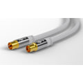 Pikkukuva 4 / 8: Goobay TV-antennkabel (135 dB), 4x skärmad guldpläterad, koaxial-uttag > koaxial-plugg