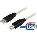 Miniatyrbillede 9 af 11: DELTACO USB 2.0 kabel Type A han - Type B han 2m, beige