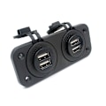 Pikkukuva 2 / 3: Lisäpistorasia autoon, veneeseen, matkailuautoon, 4xUSB 1A, 2.1A