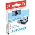Miniatyrbild 2 av 2: DYMO D1 märktejp standard 9mm, svart på blått, 7m rulle (40916)