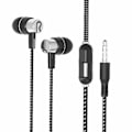 Miniatyrbild 1 av 3: In-ear hörlur med mikrofon, Svart/Silver Svart
