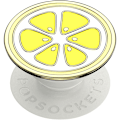 Miniatyrbillede 3 af 10: PopSockets Enamel Lemon Slice Yellow Aftageligt Greb m. Standerfunktion Premium