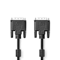 Pikkukuva 1 / 4: Nedis DVI-kaapeli | DVI-D 24+1-Pin Uros | DVI-D 24+1-Pin Uros | 2560x1600 | Niklattu | 10.0 m | Suora | PVC | Musta | Kirjekuori