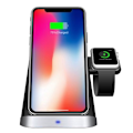 Miniatyrbild 5 av 5: 3-i-1 Qi-Laddningsställ för Airpods, smartphone & smartwatch