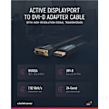 Miniatyrbild 4 av 8: ClickTronic Adapterkabel för aktiv DisplayPort™ till DVI-D Premiumkabel | 1x DisplayPort™-kontakt >> 1x DVI-D-kontakt | 2,0 m | WUXGA @ 60 Hz