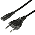 Miniatyrbillede 1 af 4: LogiLink Apparatkabel Euro - C7 Svart 3