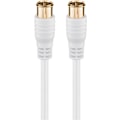 Miniatyrbild 1 av 5: Goobay F-Quick SAT-antennkabel (80 dB), dubbelskärmad guldpläterad, F-plugg (quick) > F-plugg (quick) (helt skärmad), 1.5 m