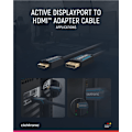 Pikkukuva 6 / 8: ClickTronic Adapterkabel för aktiv DisplayPort™ till HDMI™ (4K/60Hz) Premiumkabel | 1x DisplayPort™-kontakt >> 1x HDMI™-kontakt | 5,0 m | 4K @ 60 Hz