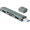 Pikkukuva 4 / 9: LogiLink USB-hub (USB 3.2 Gen2) Minneskortsläsare/USB-A