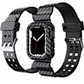 Miniatyrbillede 2 af 6: Erstatningsrem til Apple Watch 42/44/45mm, Sort