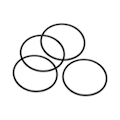 Miniatyrbillede 1 af 2: HPI O-Ring (50X2.6Mm/Black/4Pcs)