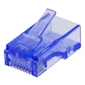 Miniatyrbillede 1 af 2: DELTACO RJ45 connector, Cat6, UTP, 20-pack, transparent, blue