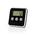 Miniatyrbillede 9 af 11: Nedis Kød Termometer | Alarm / Timer | LCD Display | 0 - 250 °C | Sort / Sølv