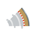 Miniatyrbillede 1 af 2: SCALEXTRIC Rad 1 outer borders & barriers (for C8202)