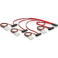 Miniatyrbillede 1 af 6: DeLOCK Multilane SAS-kabel SFF-8087 til 4xSFF-8482 og Molex 4-pin strï¿½
