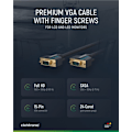 Miniatyrbillede 4 af 8: ClickTronic VGA-kabel Premiumkabel | 1x VGA-kontakt  1x VGA-kontakt | 3,0 m | SXGA @ 75 Hz