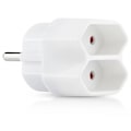 Miniatyrbillede 1 af 2: Splitterstik 2-vejs EU, Adapter med 2 stikkontakter